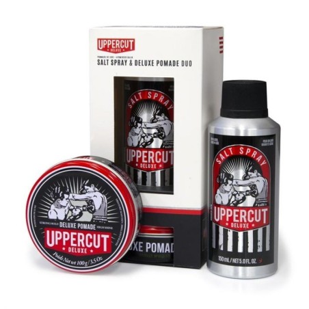 UPPERCUT - Deluxe Pomade + Sea Salt Spray - Duo Spalmoo
